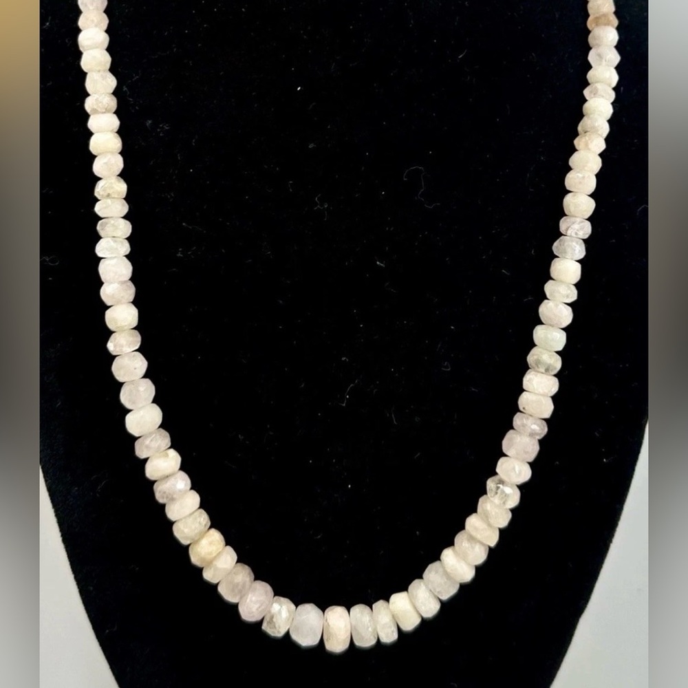 JAY KING DRT Desert Rose Trading Beige Blush Pink Rose Quartz Beaded Necklace